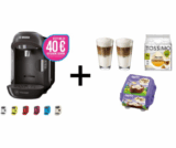 Bosch TASSIMO VIVY + 40 EUR Gutscheine + T Discs + WMF Gläser + Milka Löffelei für nur 49,99 Euro inkl. Versand