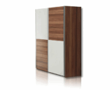 ROLLER Schwebetürenschrank LUPO – Walnuss – weiß für nur 103,99 Euro inkl. Versand