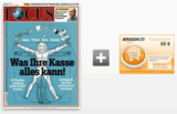 Focus Halbjahresabo mit 26 Ausgaben dank 65,- Euro Amazon-Gutschein effektiv für nur 36,40 Euro!