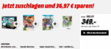 Wii U Mario mit dem Luigi Premium Pack, Hyrule Warriors, Super Smash Bros. und amiibo Smash Link Figur für nur 349,- Euro