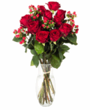 Einfach mal Danke sagen!? Bei Miflora das Blumenarrangement „Fiore“ mit rotrn Rosen nur 19,90 Euro inkl. Versand