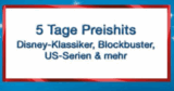 5 Tage Film Schnäppchen mit Disney Klassiker, Blockbuster, US-Serien & mehr