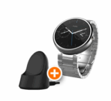 Motorola Moto 360 [Light Metal] Kit , [Moto 360 Light Metal Silver + 2te Ladeschale] für nur 164,98 Euro inkl. Versand