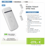 Vodafone Mobile Internet Flat 21,6 MBit/s mit 3 GB Datenvolumen für effektiv nur 3,74 Euro im Monat dank 270,- Euro Auszahlung!