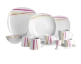 Blitzangebot! Domestic by Mäser Serie Abiona Kombiservice 124teilig für 12 Personen für nur 69,95 Euro inkl. Versand