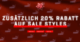 TIPP! Bis zu 50% Rabatt auf viele ausgewählte Kleidungsstücke und Schuhe im Sale + 20% Extrarabatt