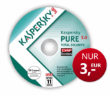 Kaspersky Pure 3.0 Total Security für ein Jahr für nur 3,- Euro bei Chip.de