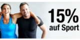 Galeria Dienstagsangebot:: 15% Rabatt auf die Kategorie Sport