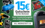 15,- Euro Rabatt auf die Kategorie Werkstatt bei GartenXXL