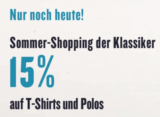 Nur noch heute: 15% Rabatt auf T-Shirts und Polos bei Tom Tailor!