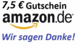 Schnell sein! 7,50 Euro Amazon Gutschein für nur 6,50 Euro bei Ebay