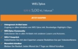 Läuft noch: 3 Monate WELTplus für nur 15€ (statt 29,97€)