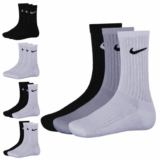 Nike Sportsocken 9er Pack Schwarz, Weiß, Mix 38-42, 42-46 für nur 24,90 Euro inkl. Versand
