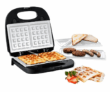 HOBERG Multi-Star 3-in-1, Waffeleisen, Sandwichmaker und Kontaktgrill für nur 19,99 Euro bei Prime inkl. Versand