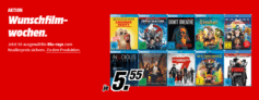 MediaMarkt Wunschfilmwochen: 55 ausgewählte Blu-rays für jeweils 5,55 Euro