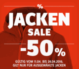 Jacken Sale mit bis zu 50% Rabatt bei Sportscheck