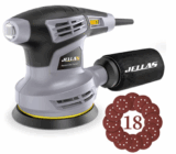 Blitzangebot! Jellas Exzenterschleifer – 280W – 125mm & 18 Stück- Schleifpapiere (13000rpm, mit ein Staubsammelbeutel) für nur 25,49 Euro inkl. Versand