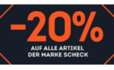 20% extra Rabatt auf alle Artikel der Marke Scheck bei SportScheck!