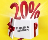 Nur heute: 20% Rabattgutschein auf Hemden und Blusen bei Takko
