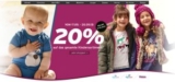20% Rabatt auf das gesamte Kindersortiment bei Ernstings + 10% Newsletter-Gutschein