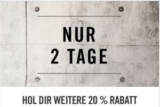 Nur heute und morgen! 20% Gutscheincode auf bereits reduzierte Artikel im Nike Sale!