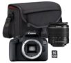 CANON EOS 2000D Spiegelreflexkamera Kit mit 18-55 mm Objektiv + Speicherkarte (16 GB) + Tasche für nur 291,47 Euro