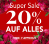 20% Rabattgutschein auf Blumen bei Blumeideal