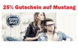 25% Gutscheincode auf alle Mustang Artikel bei Jeans-Direct