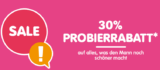 Bis zu 30% Extra-Rabatt auf alles was den Mann noch schöner macht