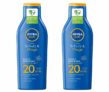 2er Pack NIVEA SUN Schutz & Pflege 250ml Sonnenmilch LSF 20 für nur 7,90€ bei Prime-Versand