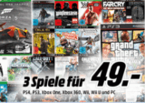 Media Markt Games Aktion: 3 Spiele für zusammen 49,- Euro!