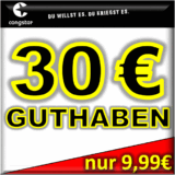 [GUTHABENKNALLER] Die Congstar-Prepaidkarte mit 15,- Euro Startguthaben für 9,99 Euro kaufen, dazu noch 15,- Euro Guthaben erhalten – insgesamt 30 Euro Guthaben abstauben!