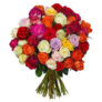Blumenstrauß mit 50 bunten Rosen für nur 24,98 Euro inkl. Lieferung