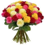 Blumenstrauß mit 37 bunten Rosen für nur 23,98 Euro