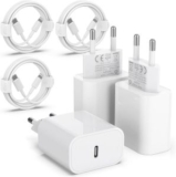 3er-Pack ZNBTCY 20 W iPhone Ladegeräte mit Ladekabel für 9,99€ (statt 18€)