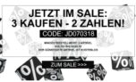 3 für 2 Aktion auf alle Sale Artikel bei Jeans-Direct