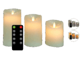 3x FlinQ wiederaufladbare LED-Kerze und Fernbedienung für nur 22,90€
