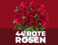 Strauß mit 44 roten Rosen für nur 24,98 Euro inkl. Lieferung