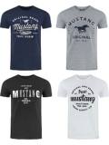4er Pack Mustang Herren T-Shirt für 40,95€ (statt 59€) oder 8er Pack für 71,92€ – viele verschiedene Shirts