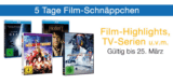 [AMAZON] Letzter Tag! 5-Tage-Film-Schnäppchen mit DVD und Blu-rays zu guten Preisen + 5,- Euro Rabatt ab 30,- Euro Bestellwert