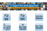 5 Tage Filmschnäppchen bei Amazon + 5,- Euro Rabatt ab 30,- Euro Bestellwert!