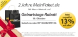 [MEINPAKET] Jetzt wieder 13% sparen! Mit 13% Gutschein schon ab Bestellwert von 1,- Euro sparen