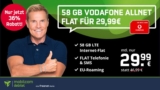 Vodafone Allnet Flat Green LTE 58 GB für 29,99€ mtl.