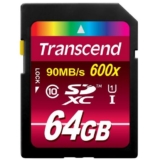 Transcend Ultimate-Speed SDXC Class 10 UHS-1 64GB Speicherkarte (bis 90MB/s Lesen, 600x) für nur 26,90 Euro inkl. Versand
