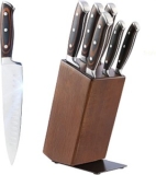 7-teiliges Messerset mit Holzgriff inkl. Messerblock Set für 39,99€