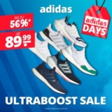 SportSpar: adidas Ultraboost Sale mit bis zu 56% Rabatt