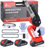 Aoresac 15cm Mini Kettensäge mit Akku für 44,79€ (statt 55,99€)