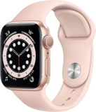 Apple Watch Series 6 40mm GPS (Alu-Gold/ Sportarmband Sandrosa) für 359€ (statt 424€)