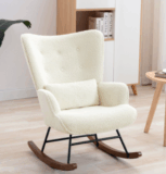 HomeMiYN Schaukelstuhl mit Lendenkissen für 186,99€ (statt 219,99€)