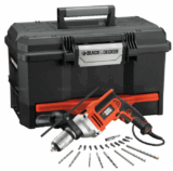 [BLACK&DECKER] OHA! Black & Decker Schlagbohrmaschine inkl. Transportkoffer und Bohrer für nur 53,91 Euro inkl. Versand (Vergleich 63,32)